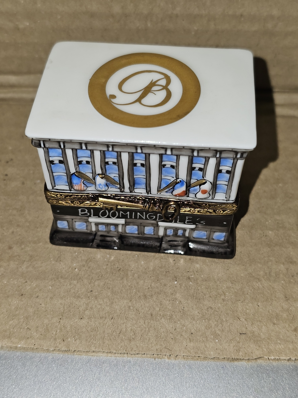 Limoges White, Bloomingdale's Porcelain Trinket Box